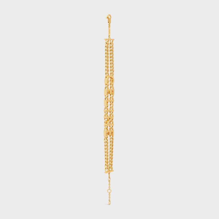 Celine Gourmette 18K Gold Bracelet