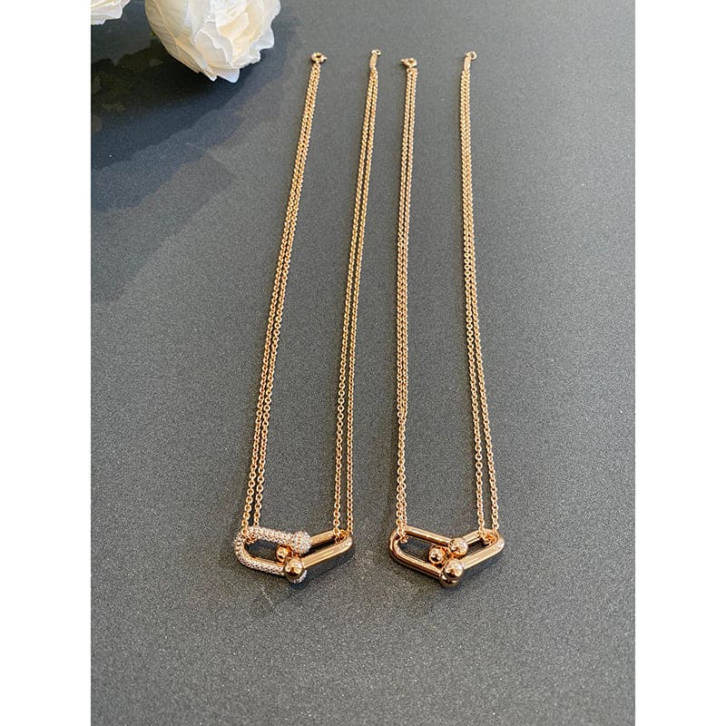 Tiffany HardWear Double Link 18K Gold Necklace