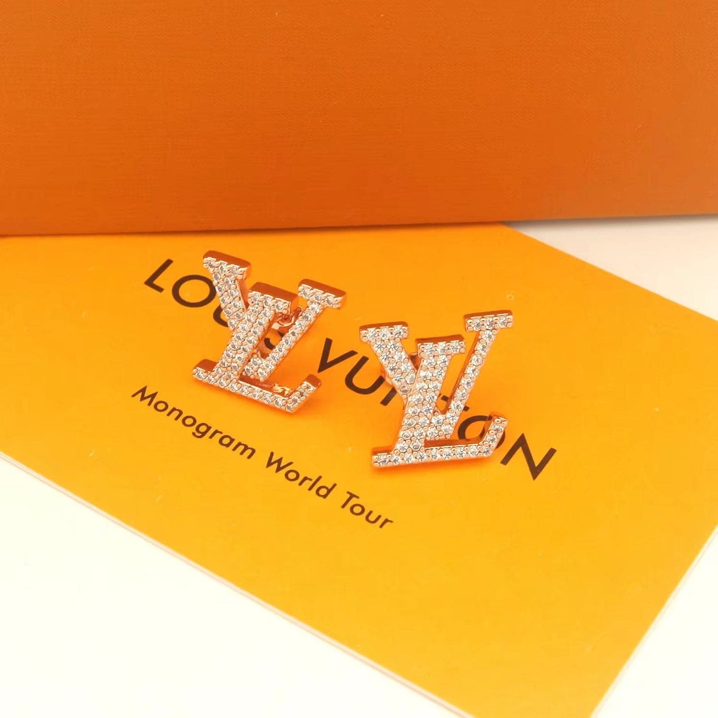 Louis Vuitton Iconic Diamonds 18K Gold Earrings