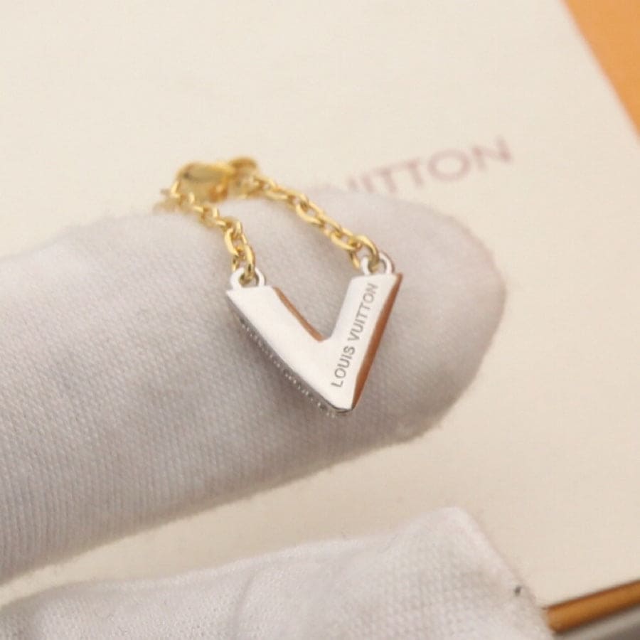 Louis Vuitton Volt Upside Down 18K Gold Earrings
