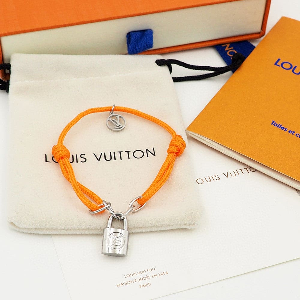 Louis Vuitton Silver Lockit X Virgil Abloh 18K Gold Bracelet