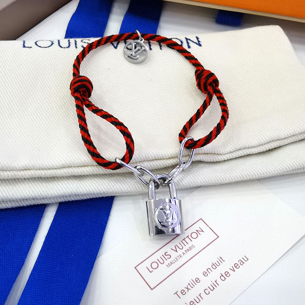 Louis Vuitton Silver Lockit X Virgil Abloh 18K Gold Bracelet