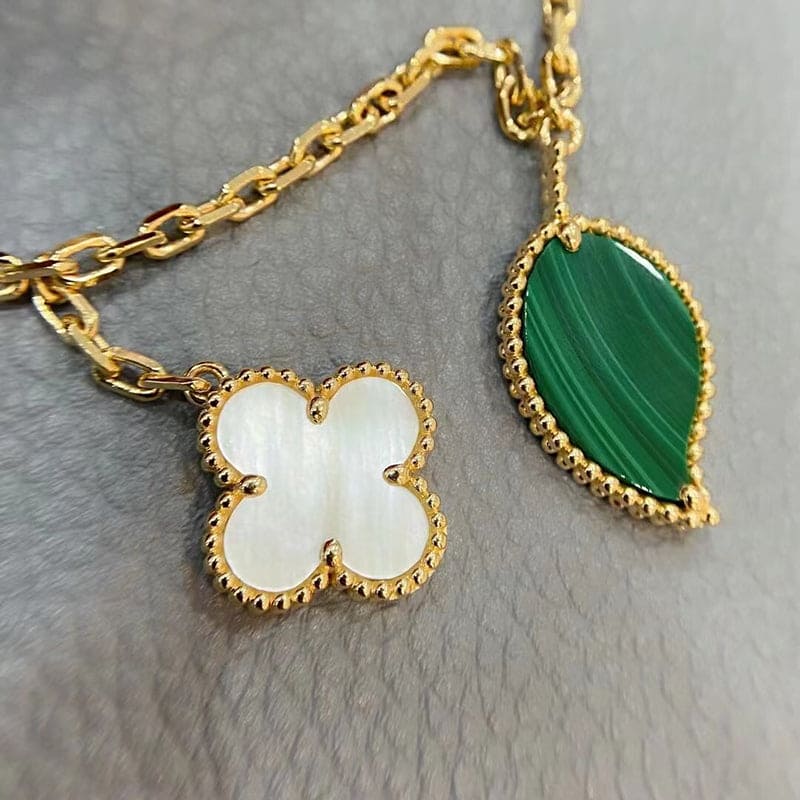 Lucky Alhambra Four Motifs Clover 18K Gold Bracelet