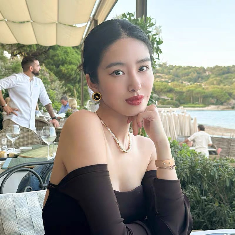 Celine Pearl 18K Gold Earrings