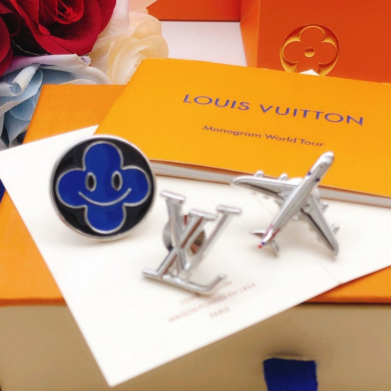 Louis Vuitton Plane 18K Gold Brooch