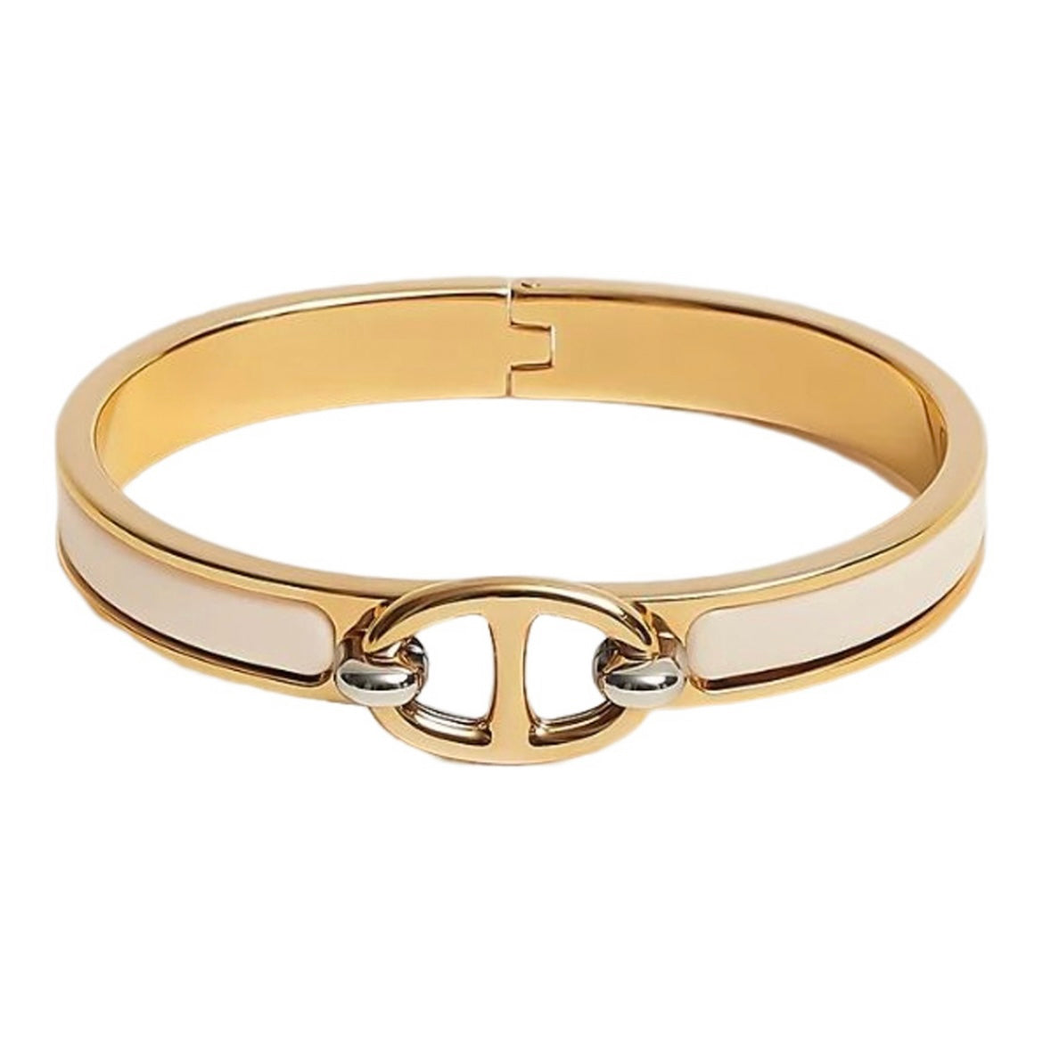 Hermes Mini Clic Chaine D'ancre 18K Gold Bracelet