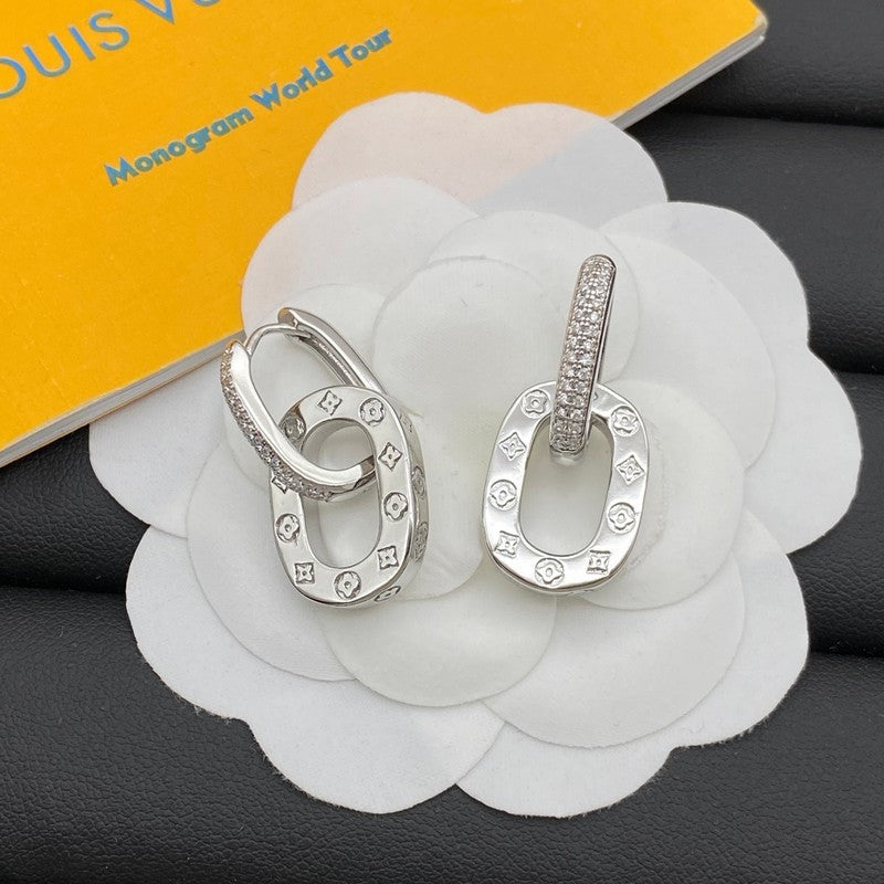 Louis Vuitton Circle 18K Gold Earrings