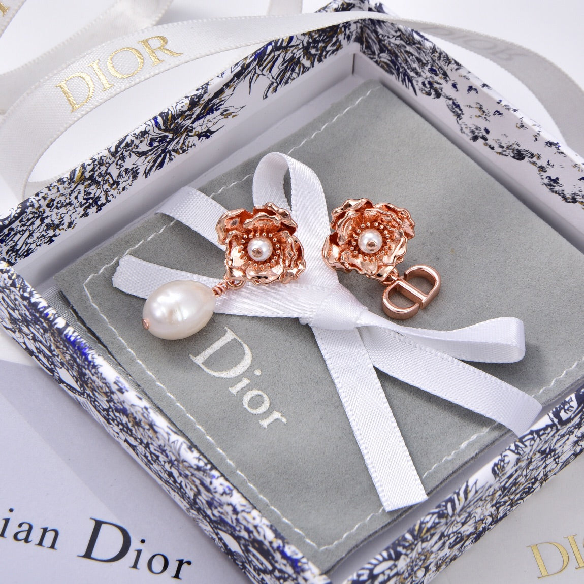 Dior D-Millefiori 18K Gold Earrings