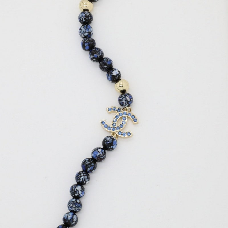 Chanel Black Pearl Long 18K Gold Necklace