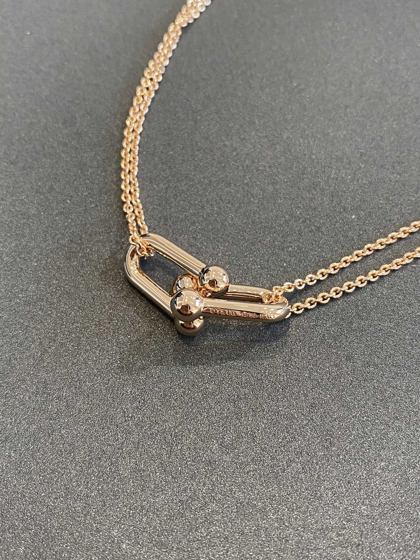 Tiffany HardWear Double Link 18K Gold Necklace
