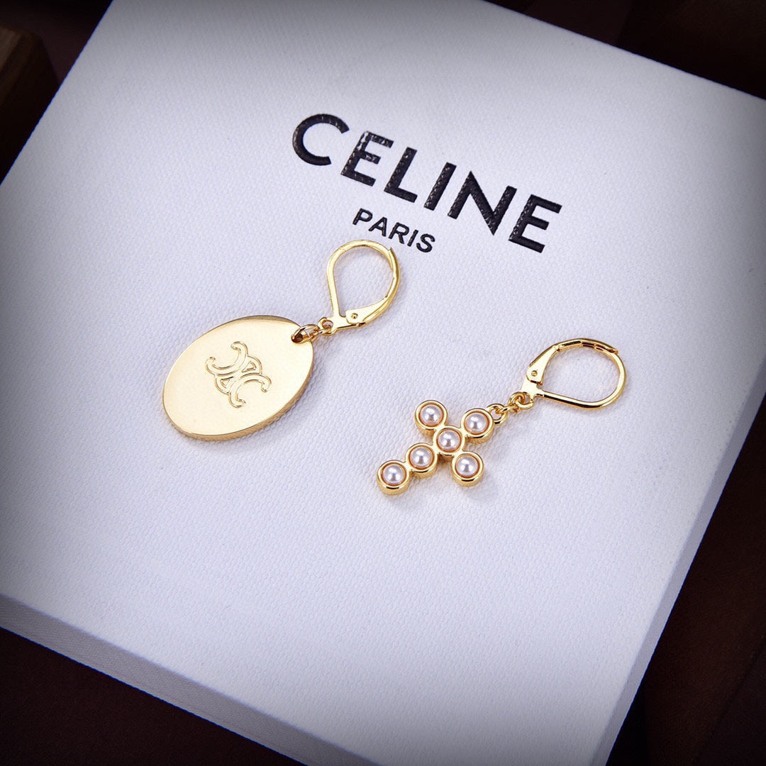 Celine Precious 18K Gold Earrings
