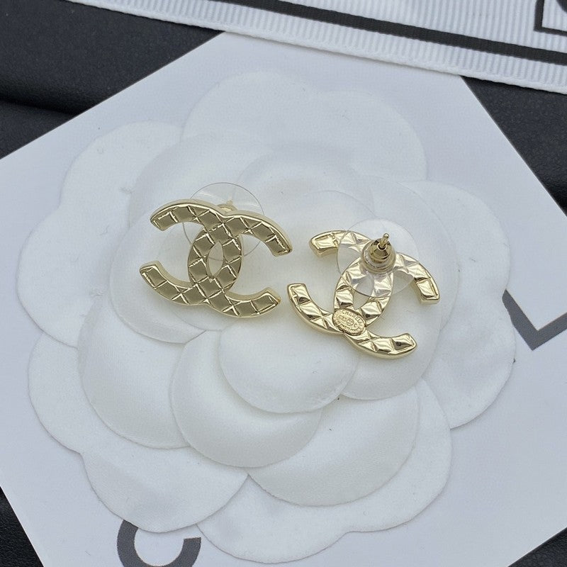 Chanel Classic 18K Gold Earrings