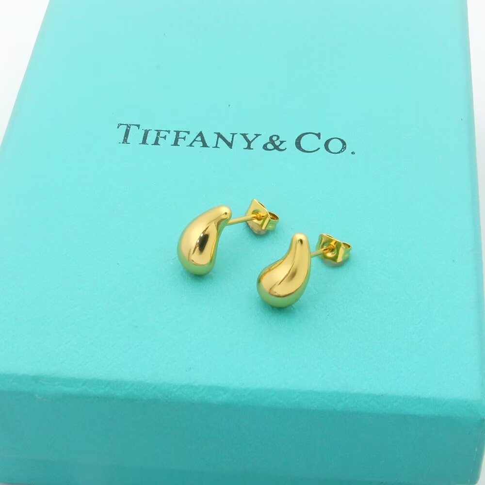 Tiffany Horn 18K Gold Earrings
