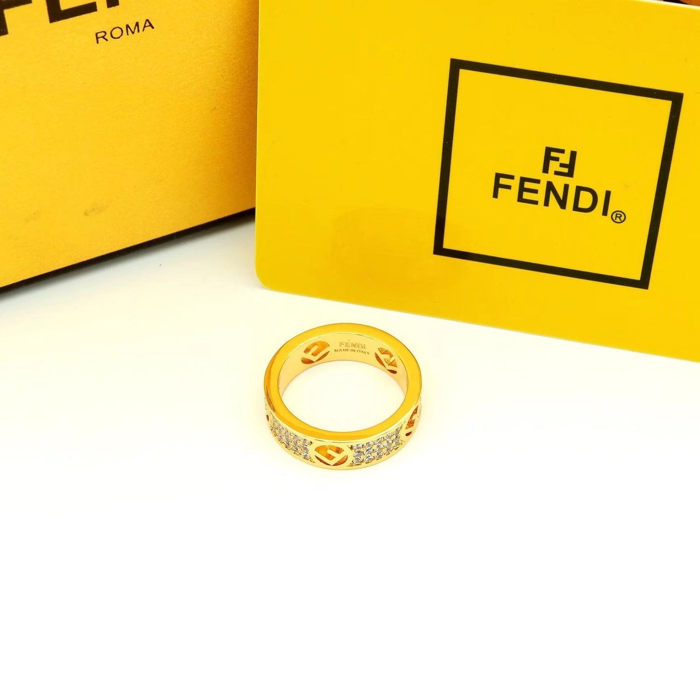 Fendi Is 18K Yellow Gold Ring