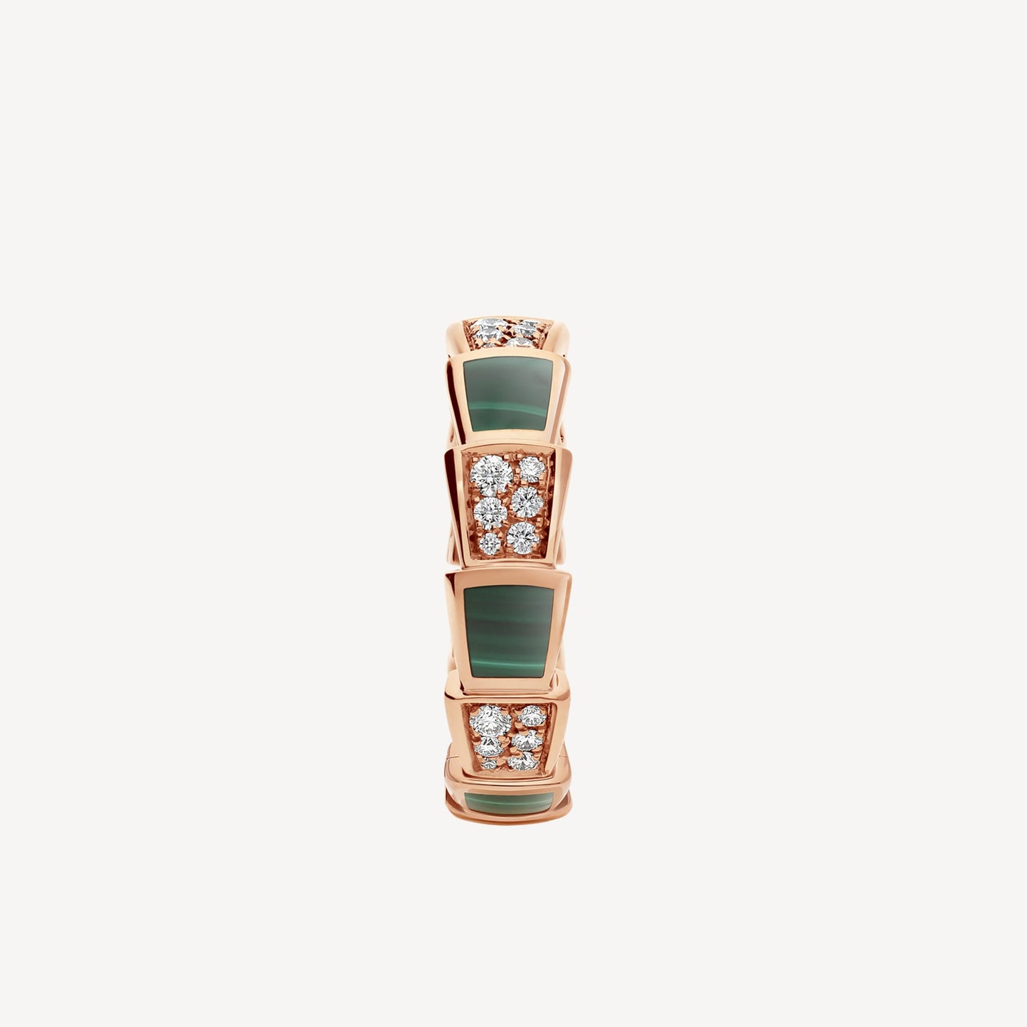 Bvlgari Serpenti Viper Malachite 18K Gold Ring