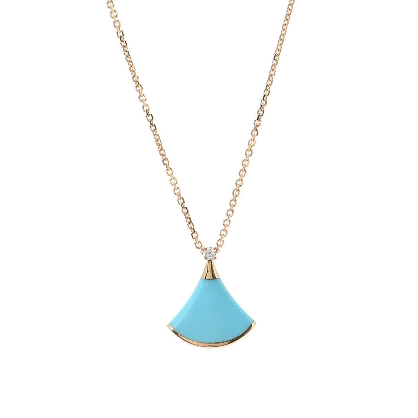 Bvlgari BVLGARI Dream Turquoise Pendant 18K Gold Necklace
