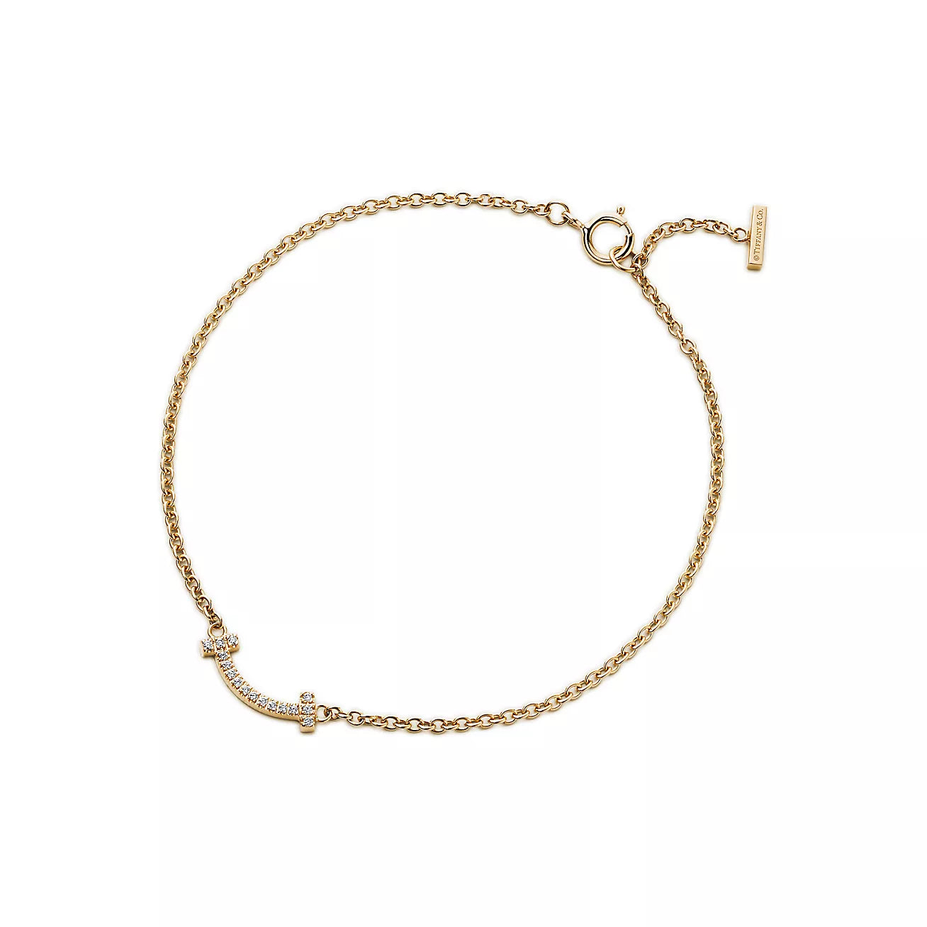 Tiffany Smile Diamond 18K Gold Bracelet
