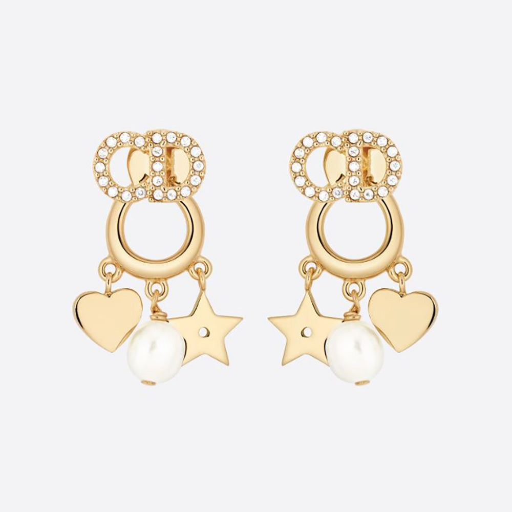 Dior Clair D Lune 18K Gold Earrings