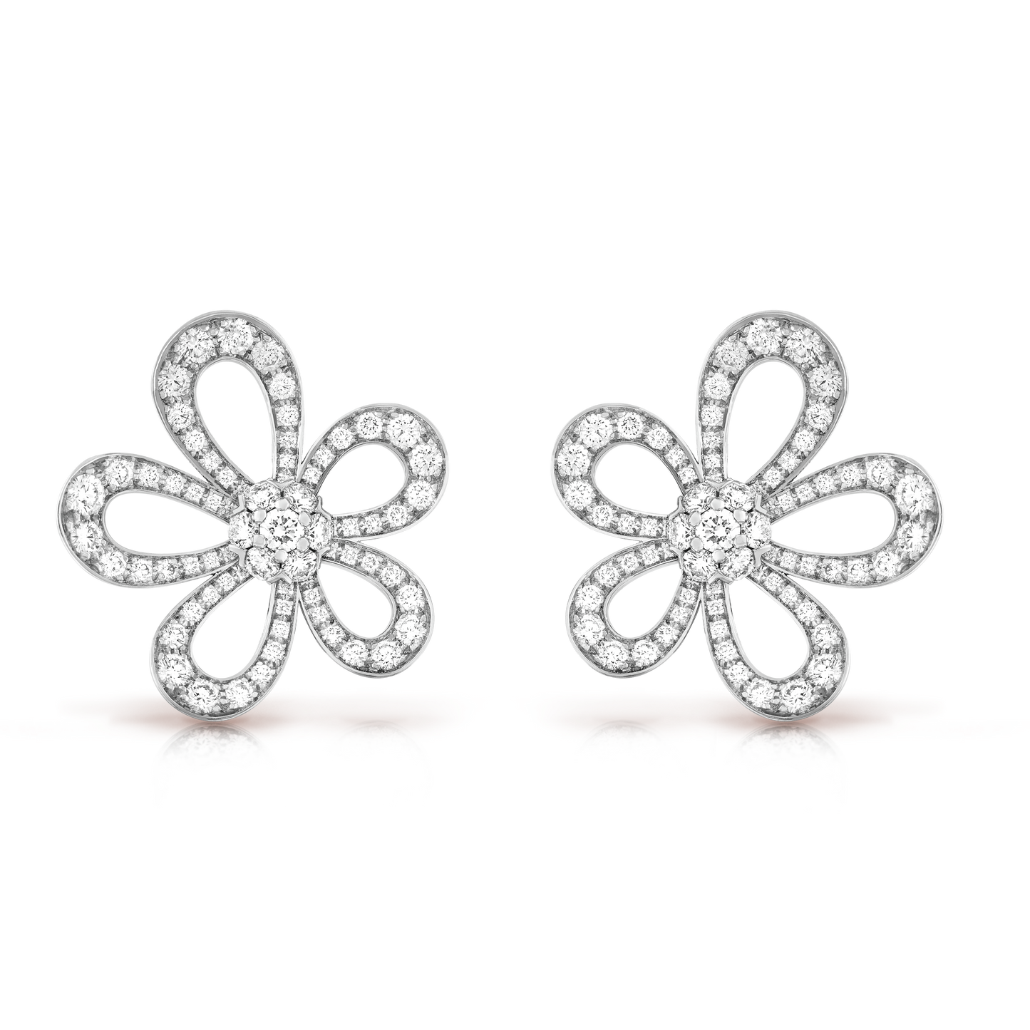 Flowerlace 18K Gold Earrings