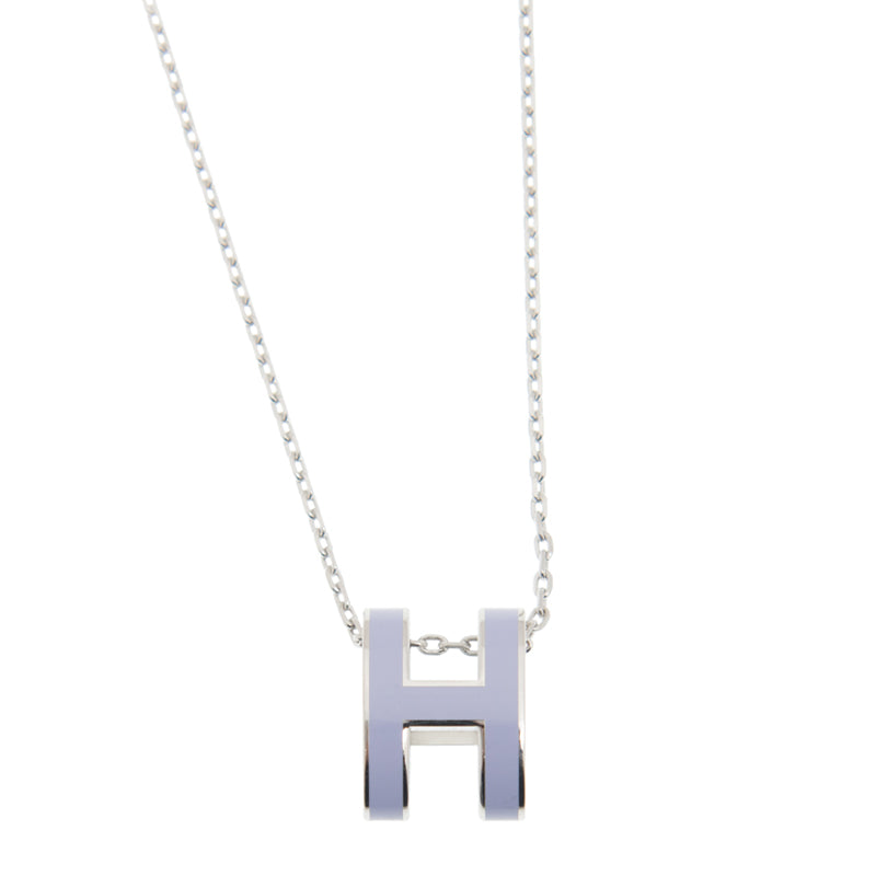 Hermes Mini Pop Purple 18K Gold Necklace