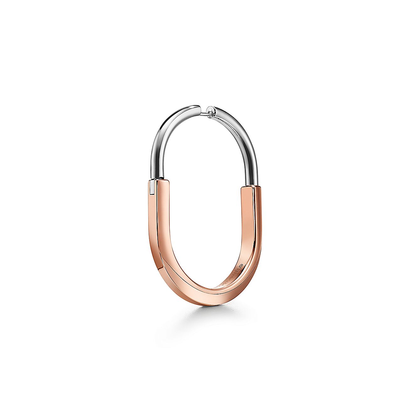 Tiffany Lock Diamond 18K Gold Earrings