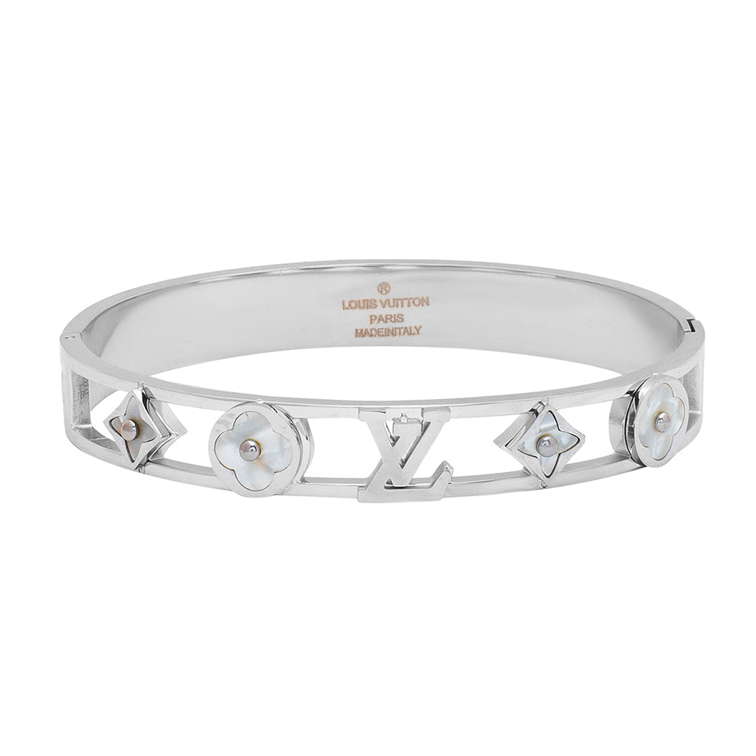 Louis Vuitton Crystal Studded 18K Gold Bracelet