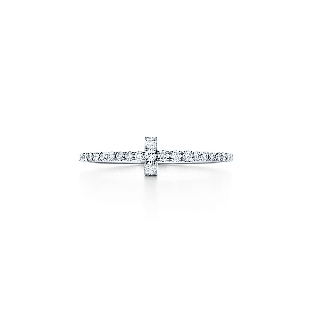 Tiffany Diamond Wire 18K Gold Ring