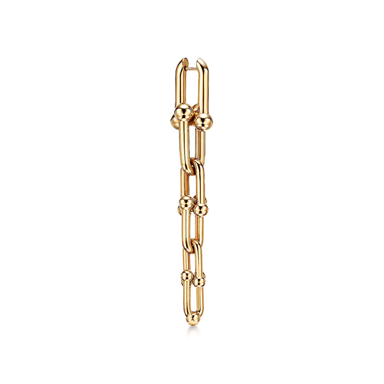 Tiffany HardWear Graduated Link 18K Gold Earrings