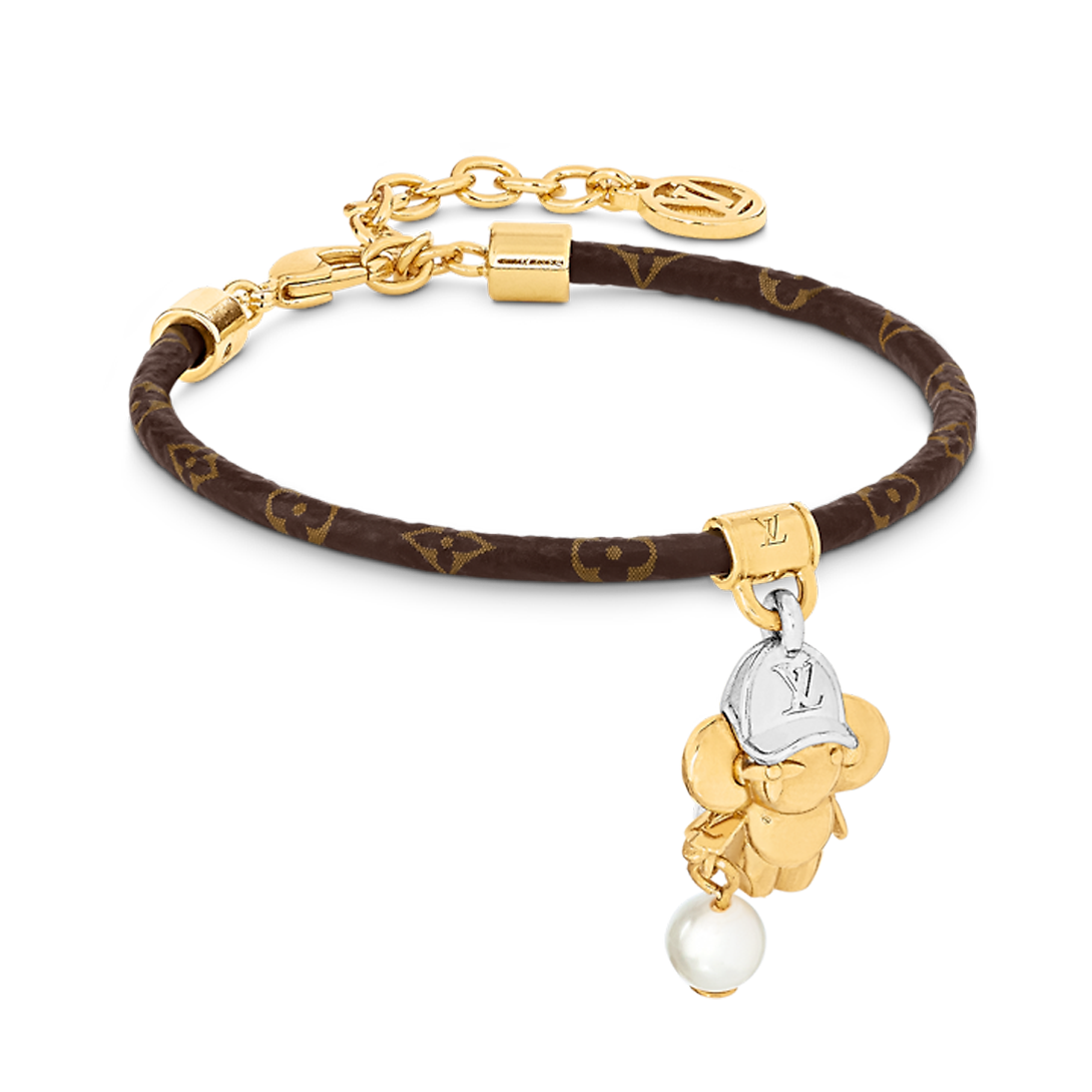 Louis Vuitton Vivienne Pearls 18K Gold Bracelet