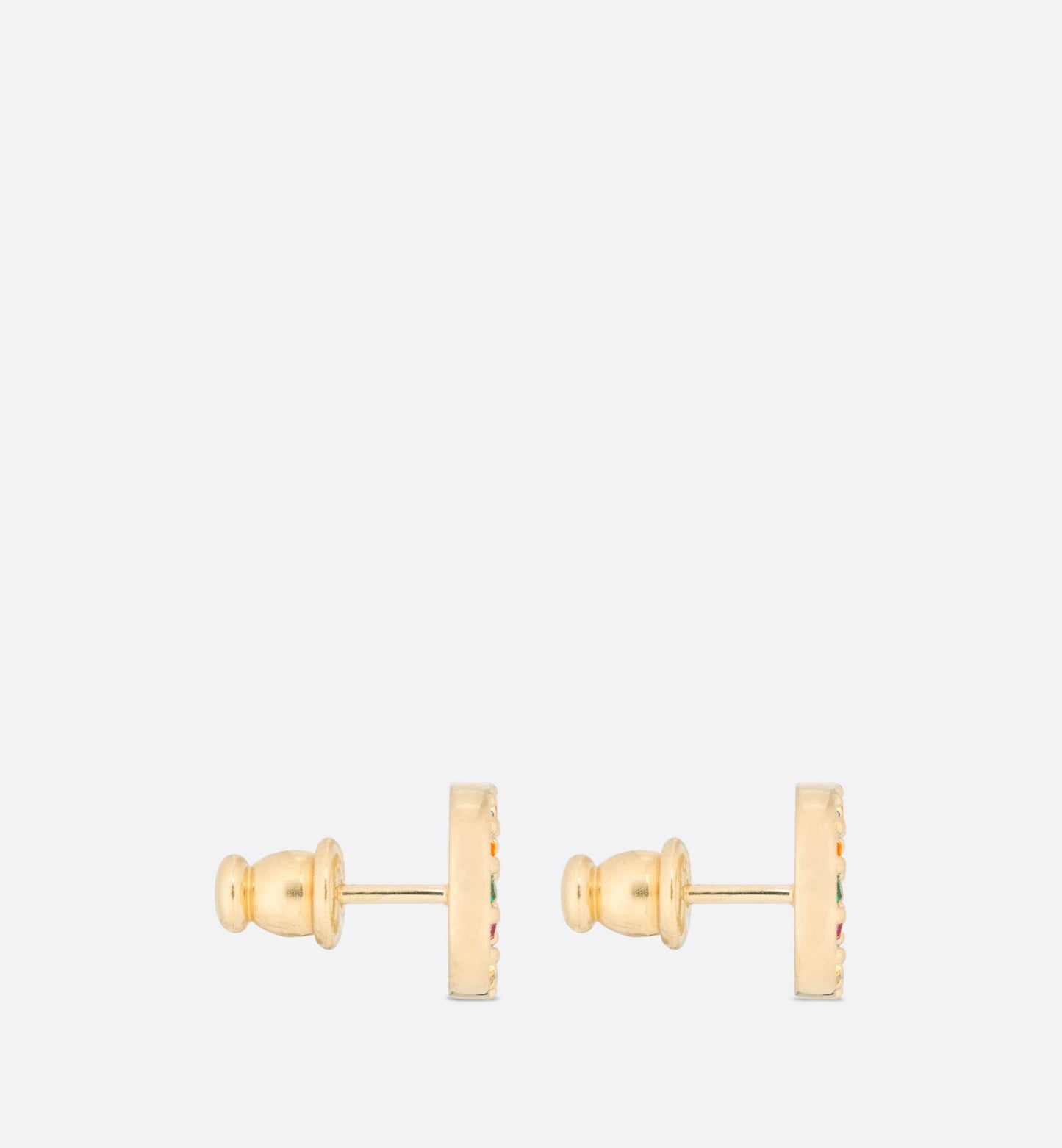 Dior Petit Stud 18K Gold Earrings