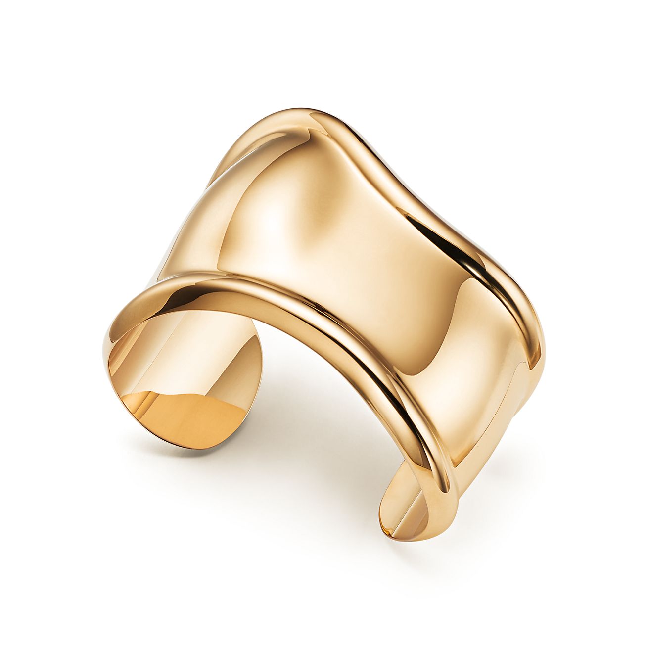 Tiffany Elsa Peretti Small Bone Cuff 18K Gold Bracelet