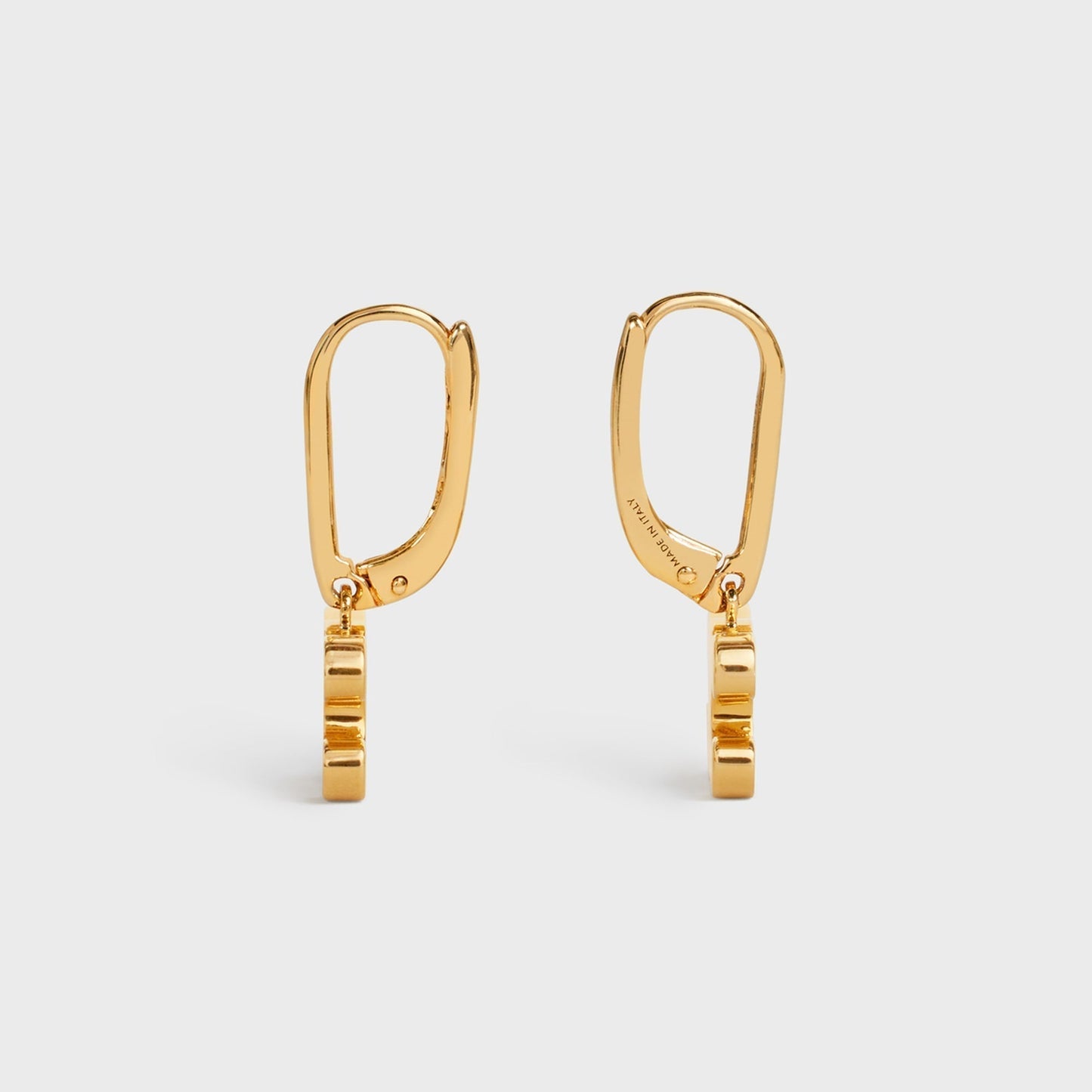 Celine Rhinestone 18K Gold Earrings