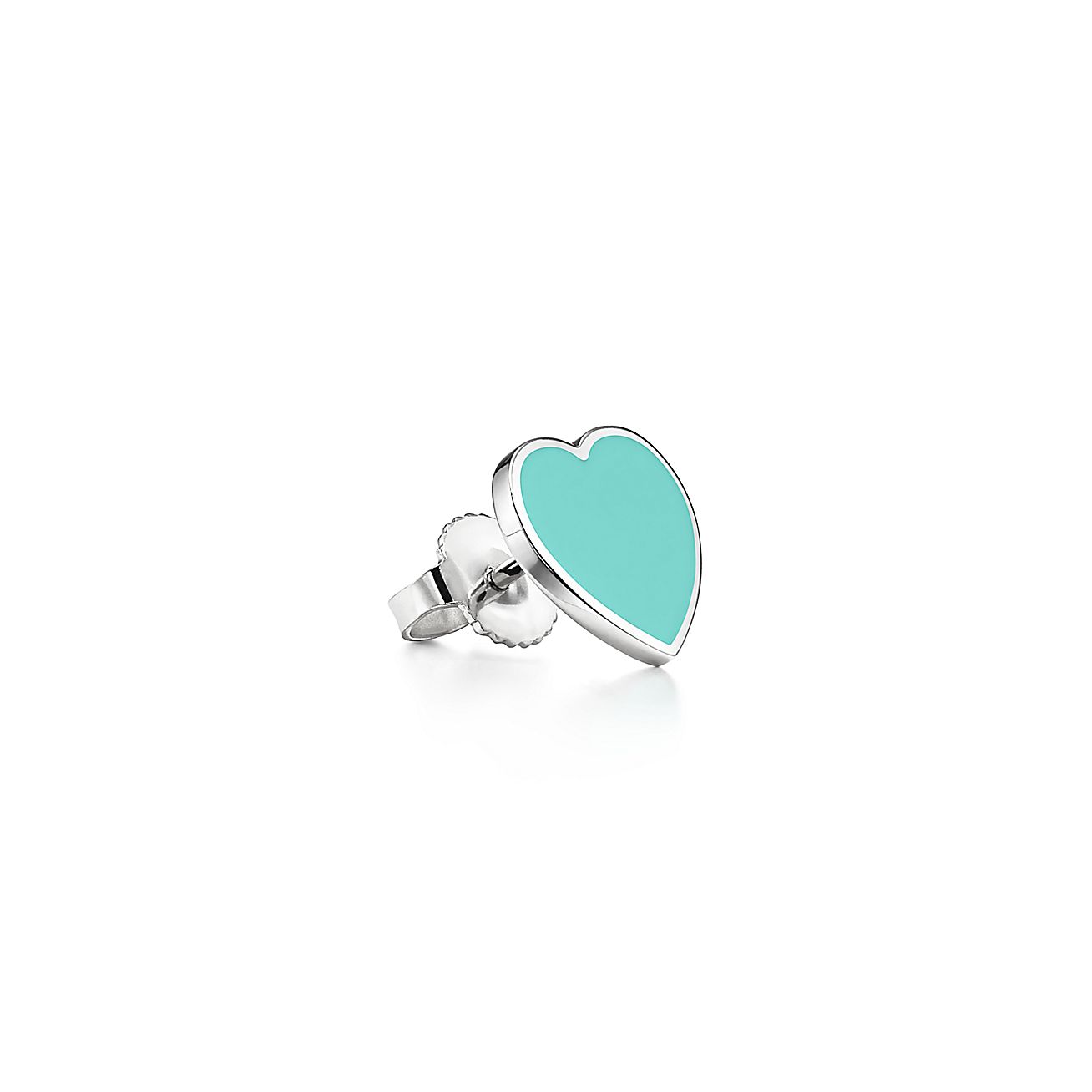 Tiffany Return to Blue Heart 18K Gold Earrings