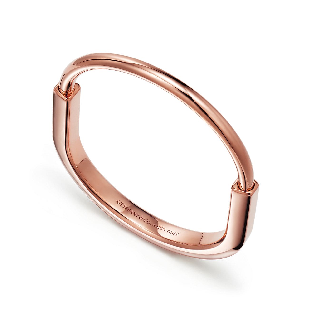 Tiffany Lock Bangle 18K Gold Bracelet