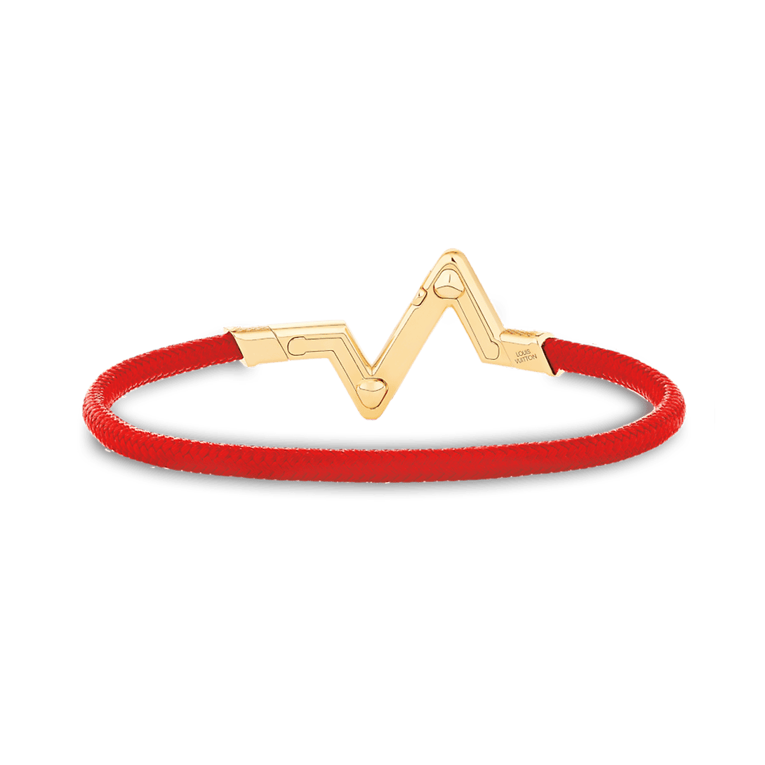 Louis Vuitton Volt Upside Down Play Red 18K Gold Bracelet