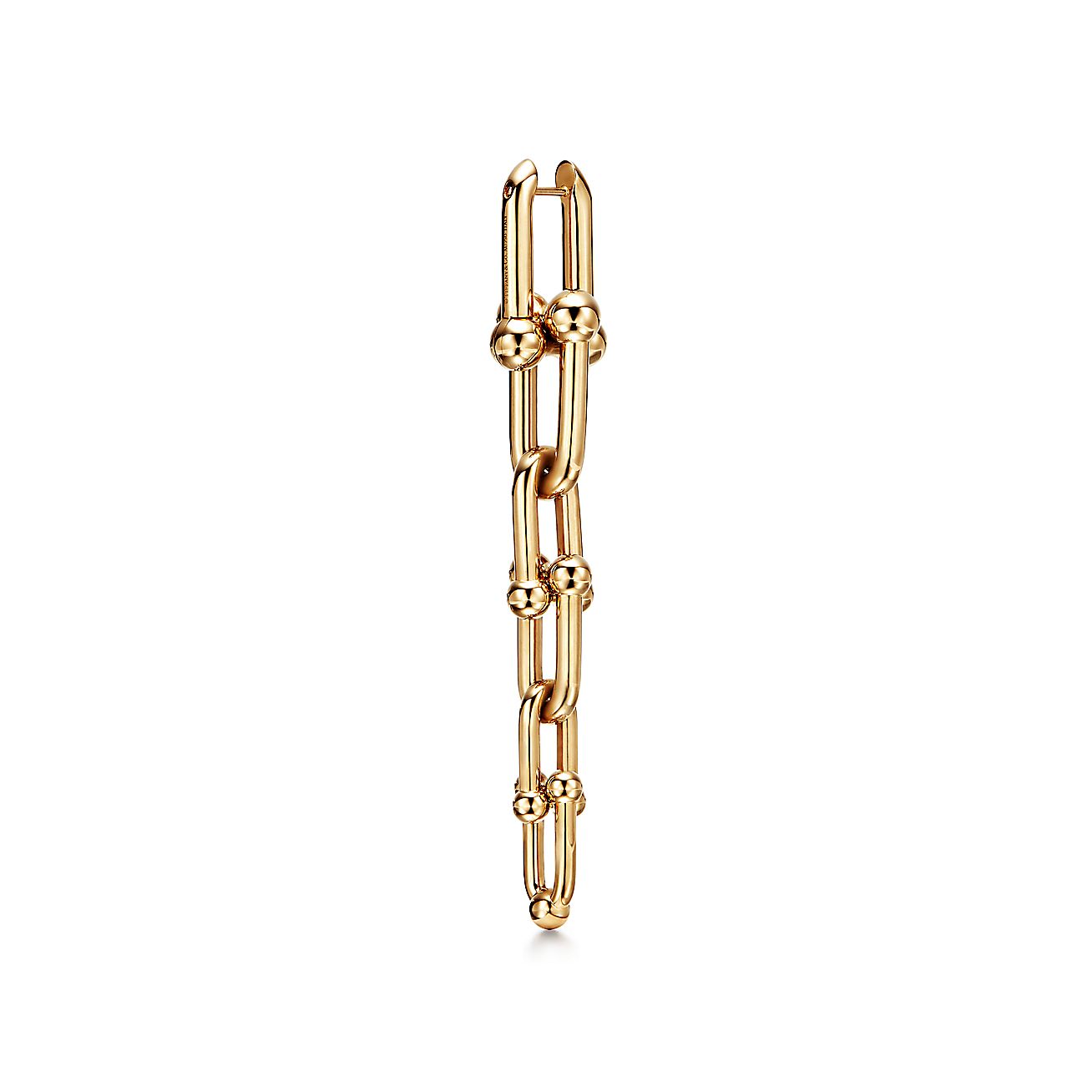 Tiffany HardWear Graduated Link 18K Gold Earrings