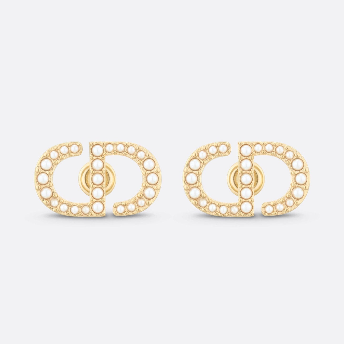 Dior Petit Stud 18K Gold Earrings