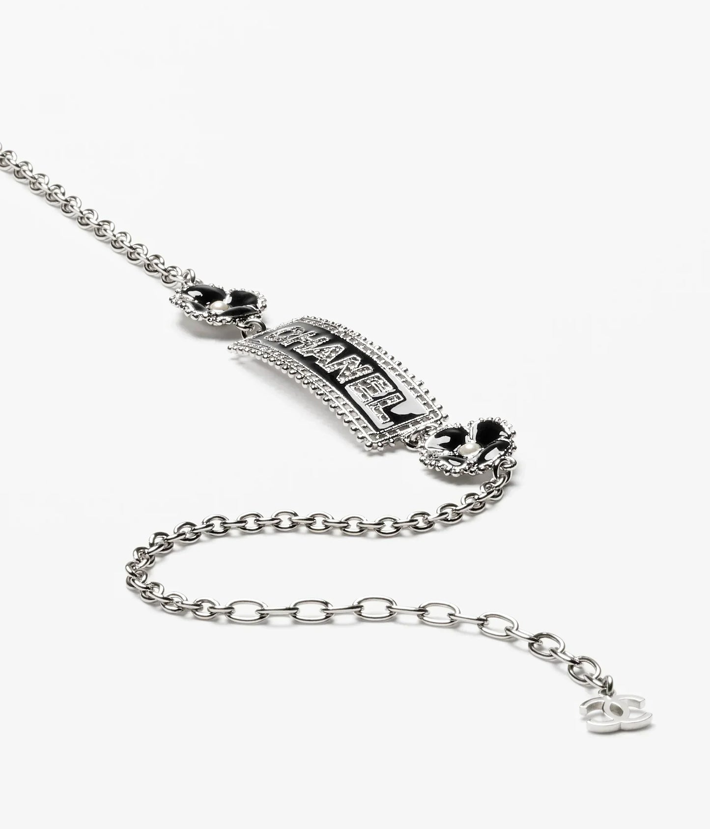 Chanel Resin Diamonds 18K Gold Necklace