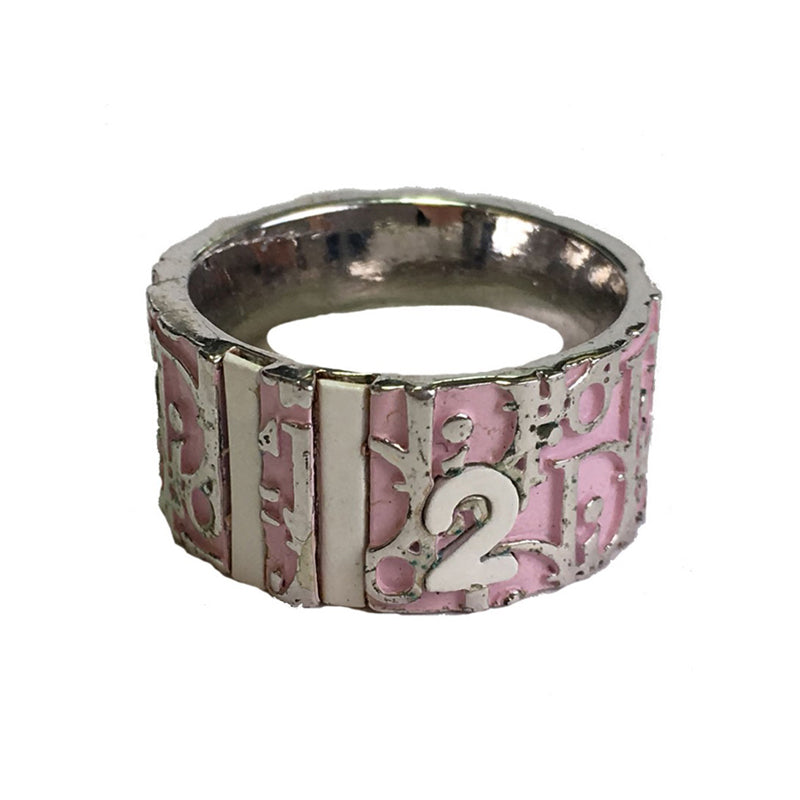 Dior Monogram Enamel 18K Gold Ring
