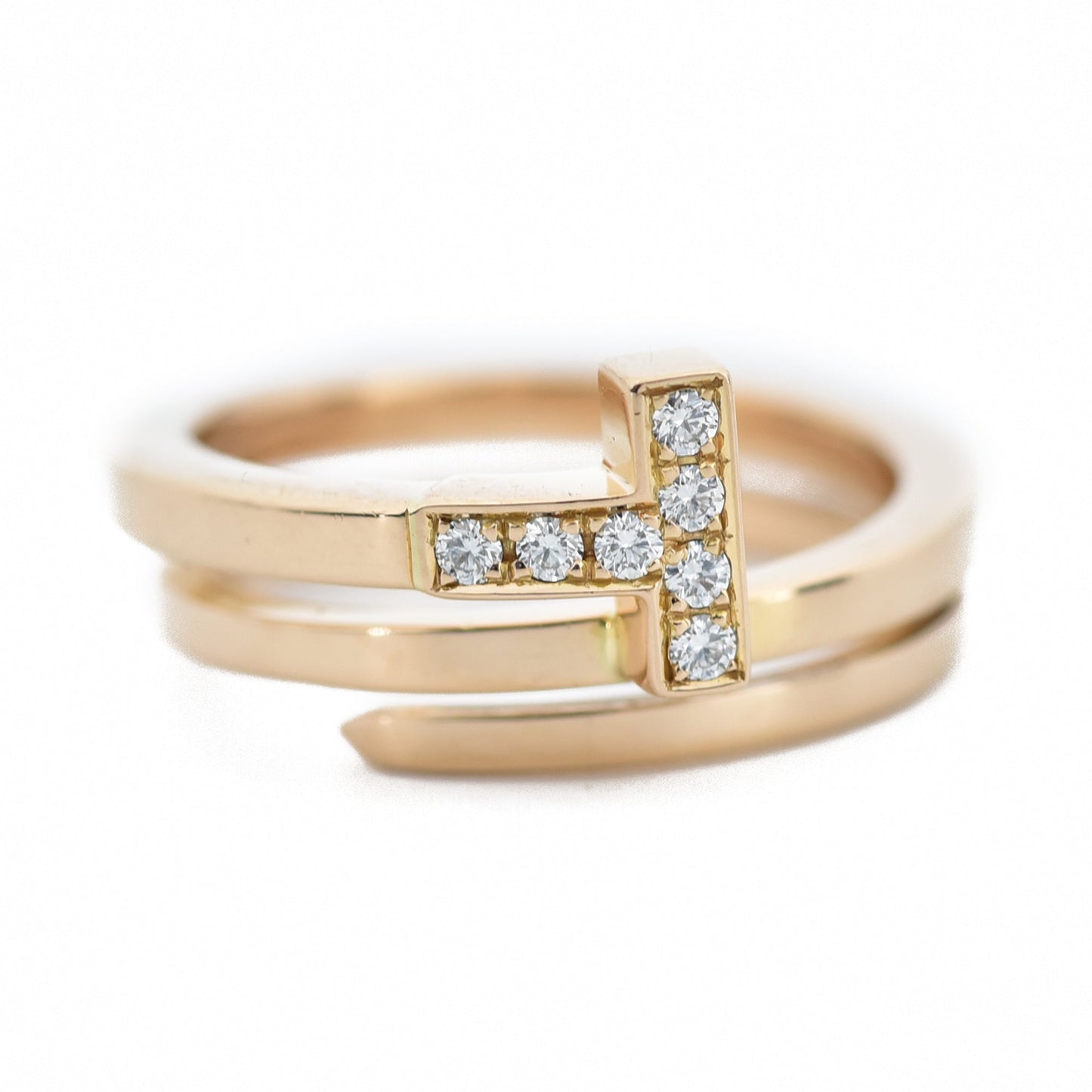 Tiffany Diamond Square 18K Gold Ring