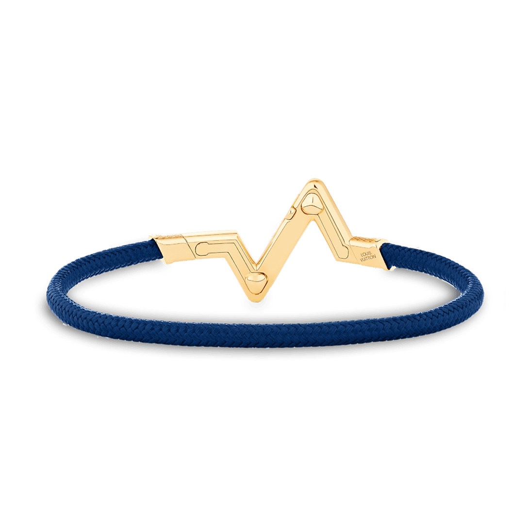 Louis Vuitton Volt Upside Down Play Blue 18K Gold Bracelet