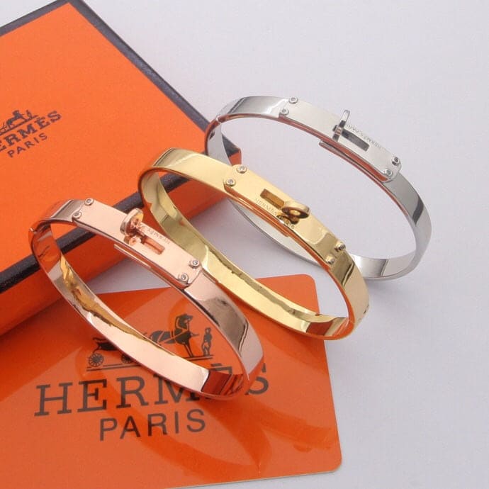 Hermes Kelly 18K Rose Gold Bracelet