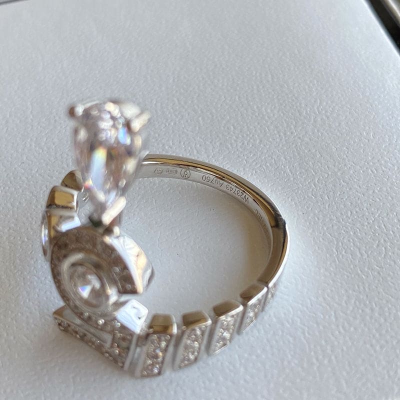 Chanel Diamond No.5 Drop 18K Gold Ring