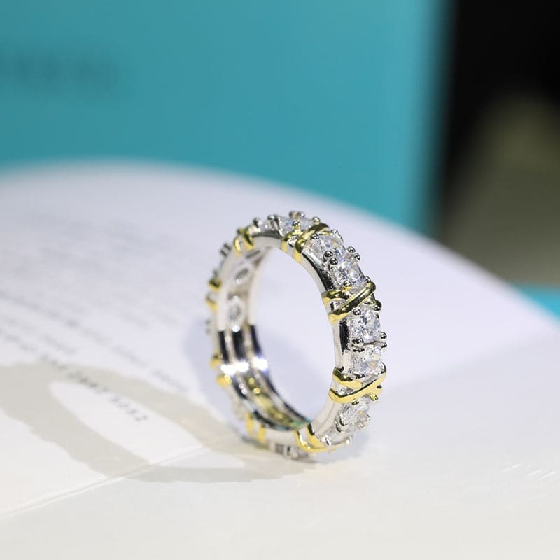 Tiffany Schlumberger Eighteen Stone 18K Gold Ring