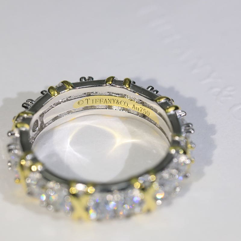 Tiffany Schlumberger Eighteen Stone 18K Gold Ring