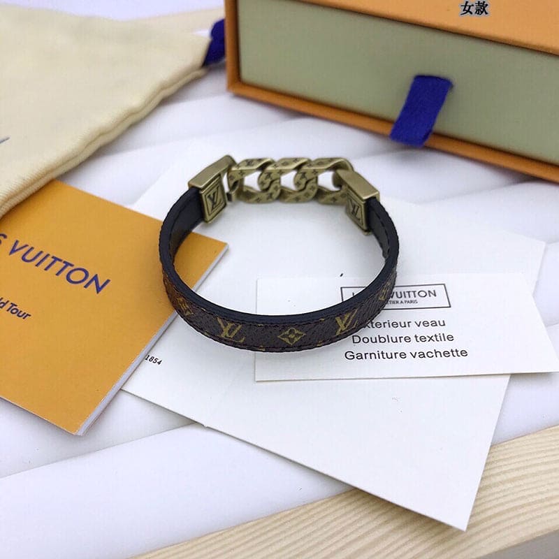 Louis Vuitton Monochain Reverso 18K Gold Bracelet
