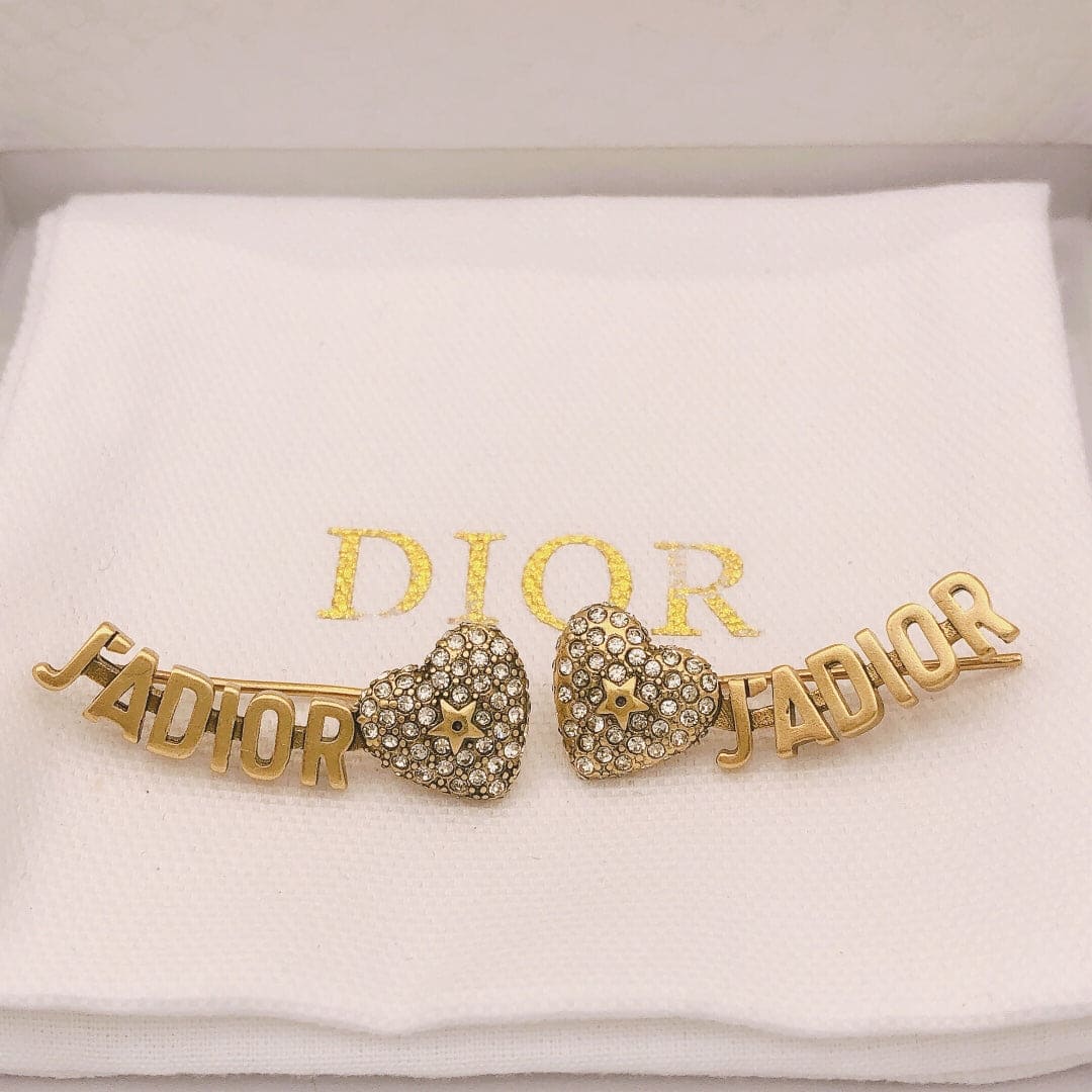 Dior J'Adior Vintage 18K Gold Earrings
