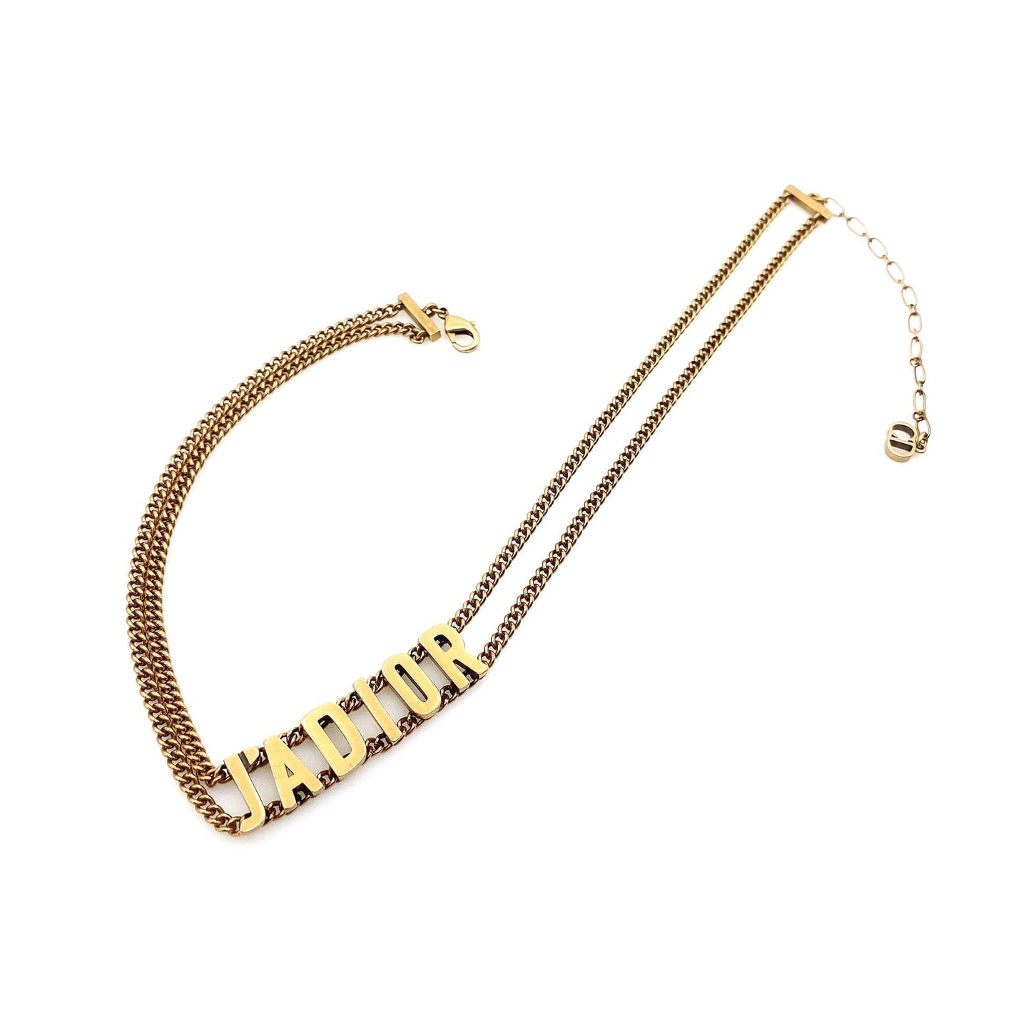Dior J'Adior Choker Chain 18K Gold Necklace