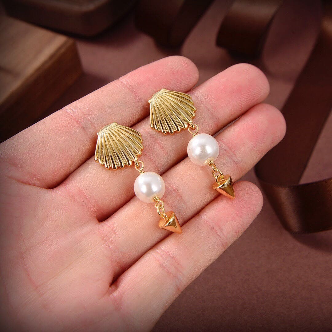 Dior Sea Garden 18K Gold Earrings