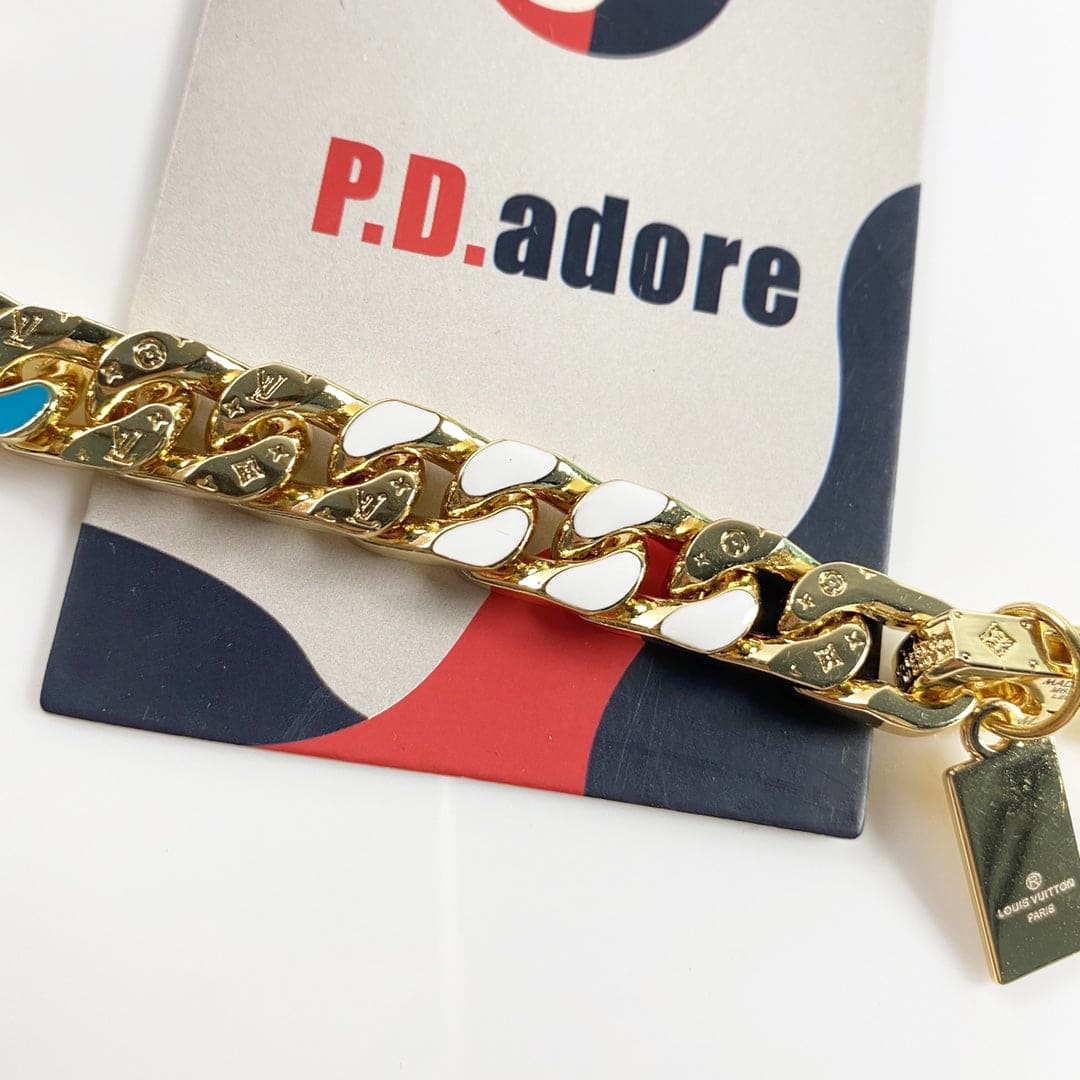 Louis Vuitton NBA Chain Links 18K Gold Bracelet